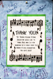 Thomas Edison Middle School Thank You Poster